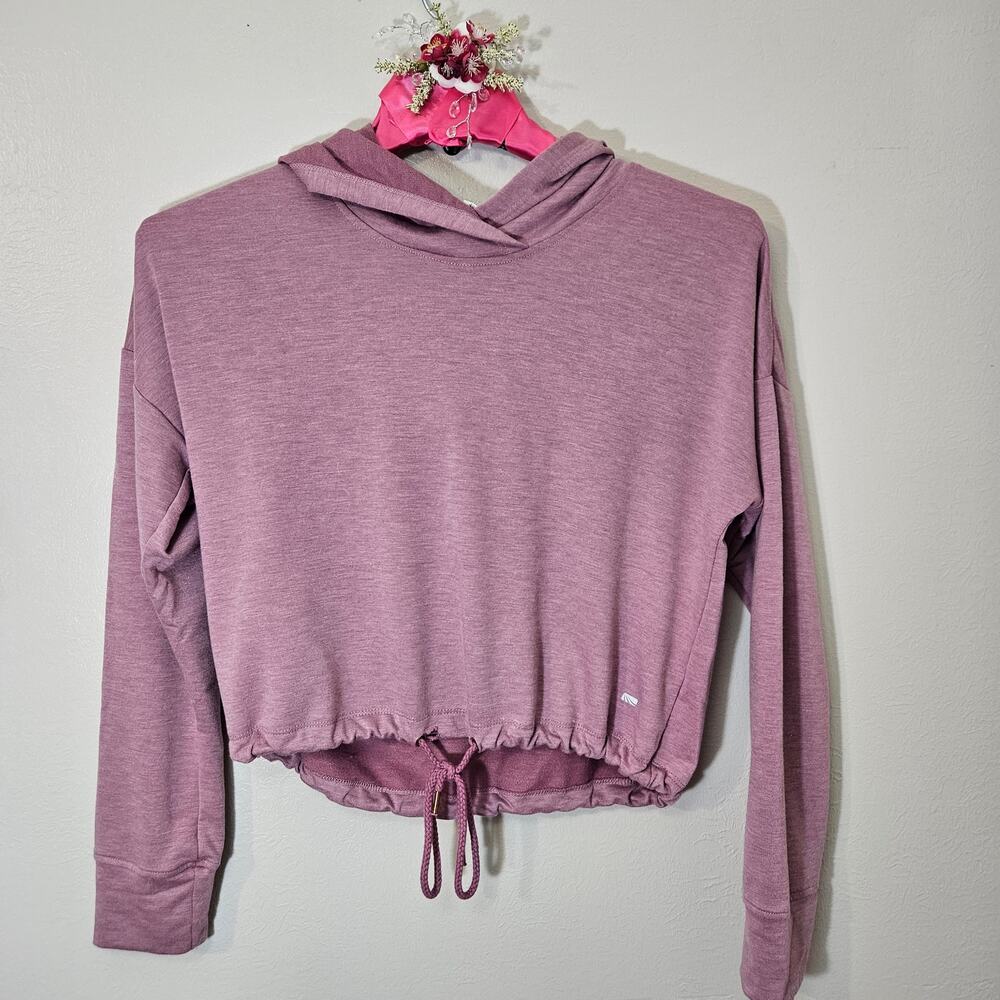 Marika Cropped Cinch Waist Hoodie Athleisure Cleangirl Med